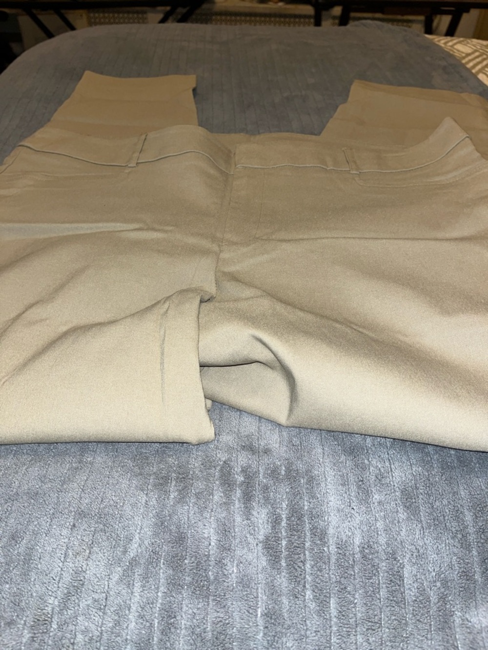 AB Studio Khaki Slim Ponte Trousers